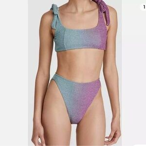 Beach Riot blue and purple ombré bikini